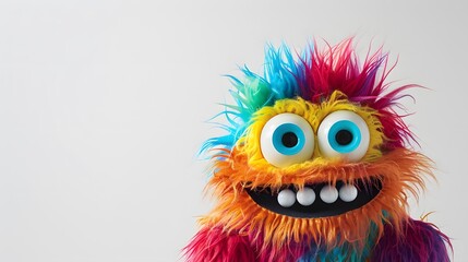Fototapeta premium cute monster with fur