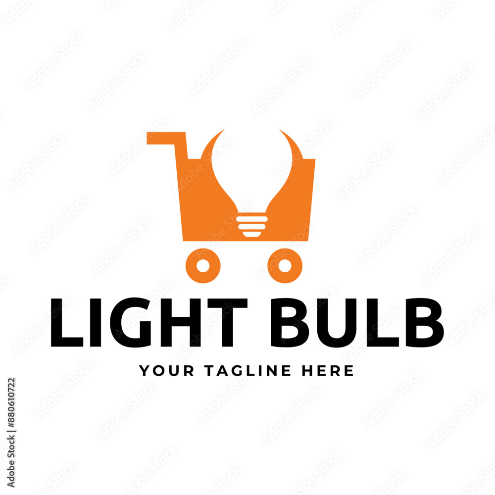 Canvas Prints Light bulb logo design vector.