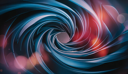 Blue and red light background.