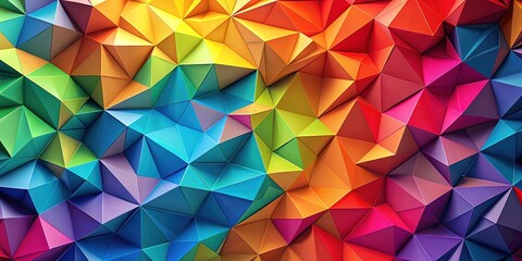 Abstract colorful background with triangles. background of crystallized. geometric rumpled triangular low poly origami style abstract background perfect for cover, card, design and decoration.