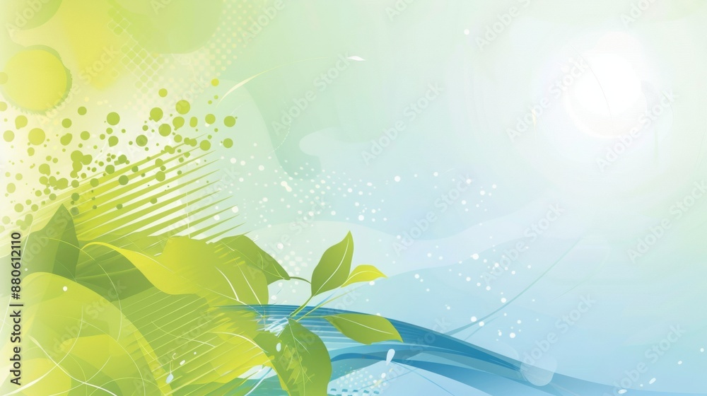 Canvas Prints graphic abstract composition of presentation background for an environemental organisation