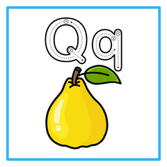 tracong alfabet quince illustration © Rahmatullah