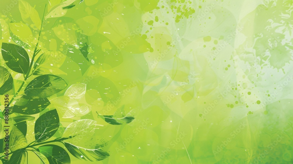 Poster graphic abstract composition of presentation background for an environemental organisation