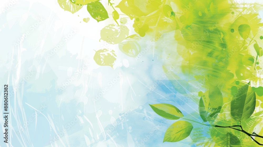 Canvas Prints graphic abstract composition of presentation background for an environemental organisation