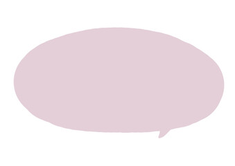 くすみカラー　シンプル　ピンク　ふきだし