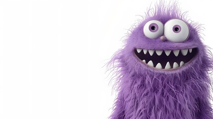 Fototapeta premium cute monster with fur