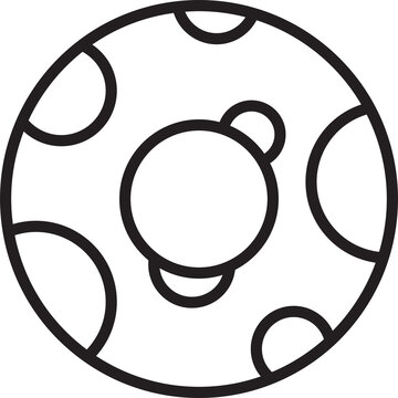 recommend clip art: Donut Icon Line Art
