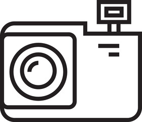 Digital Camera Line Icon