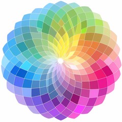 Obraz premium a simple vector image without any gradients used and to use a maximum of 12-colors polygon used in a plain vector polygon