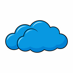 Cloud vector illustration, Cloud vector art, Cloud silhouette, cloud icon