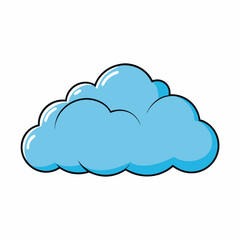 Cloud vector illustration, Cloud vector art, Cloud silhouette, cloud icon