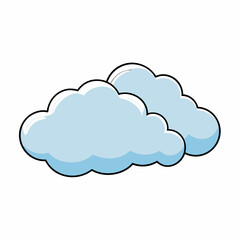 Cloud vector illustration, Cloud vector art, Cloud silhouette, cloud icon