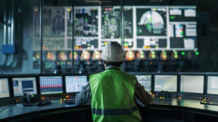 Worker Monitoring Industrial Control Panel