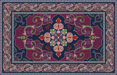 Navy background carpet Antique Persian Carpets, Design Rugs, Mats, Wallpaper, Luxurious Home Room Decoration.