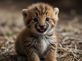 Obraz premium Baby animal smiling