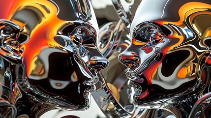 "Abstract Humanoid Figure: Exploring the Intersection of Human Form and Abstract Art"






