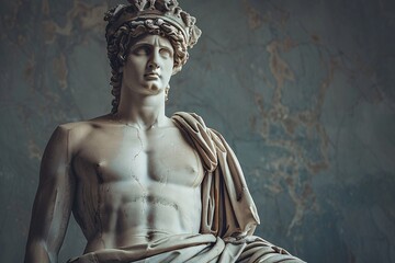 Ancient Greek god statue