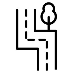 Road Icon, Vector Road Icon symbol