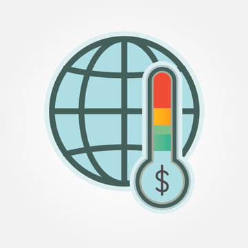 recommend clip art: Global Economic Recession Icon