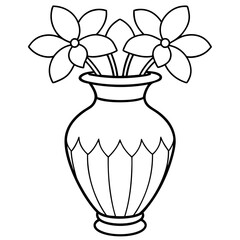Elegant Glass Vase with flowers