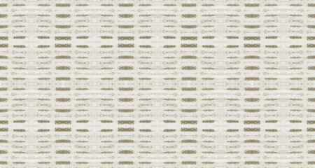 Beige Color Bohemian Pattern. Abstract Grunge Ikat Batik. Seamless Geo Mark. Tribal Bohemian Batik. Seamless Watercolour Repeat Pattern. Sepia Color Geometric Brush. Retro Grunge Vintage Pattern.