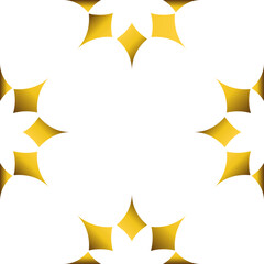 luxury golden geometry frame design