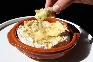 Sourdough dip in cooleeny brie 