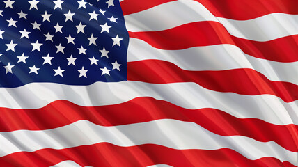 Obraz premium american flag waving background