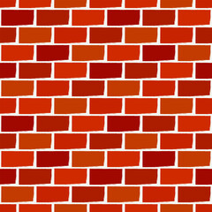 Brick wall motif handdrawn classic geometric print. Paint brush strokes seamless pattern. Freehand grunge design background. Modern urban ornament. Artistic hand drawn abstract vector wallpaper