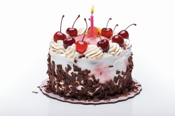 Decorated and colorful celebration cake