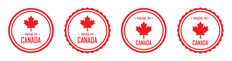 Made in Canada icon, vector illustration