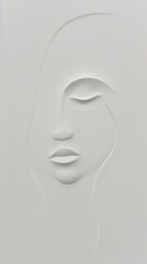 Elegant abstract line art with subtle depth effect