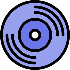 Vector Icon Vinyl, Vinyl Record, Vinyl Disc, Cd, Compact Disc