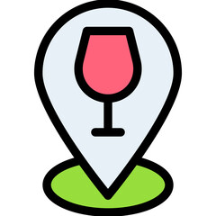 Vector Icon Bar, Pin, Bar, Location, Bar Location, Address