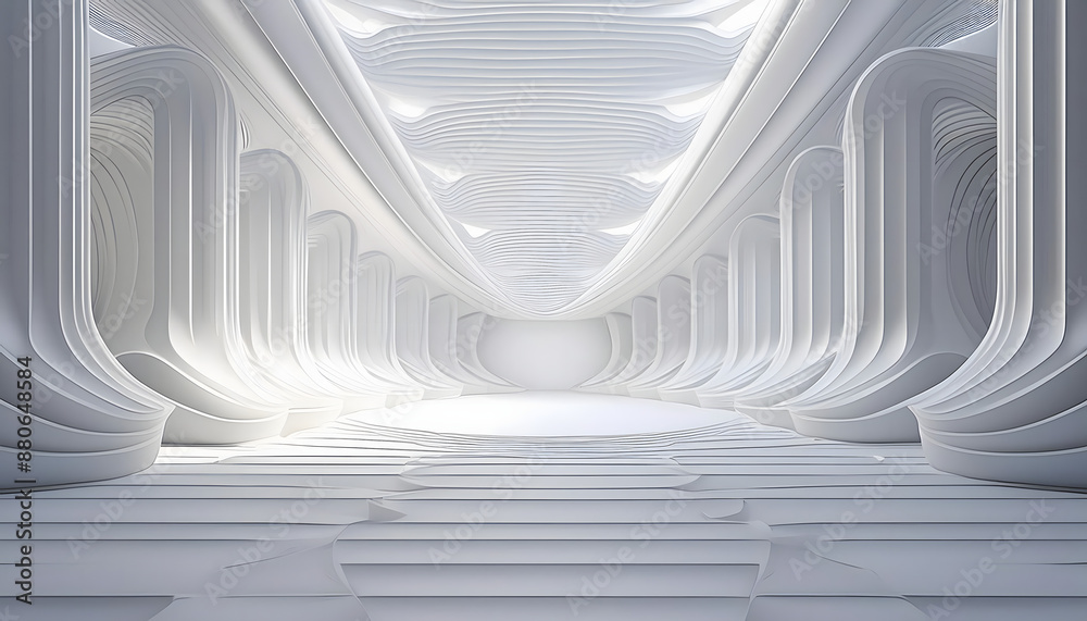 Poster 3d light white background- a clean and modern three-dimensional white background with s_1(20)