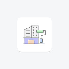 Building Improvement lineal color icon , vector, pixel perfect, illustrator file