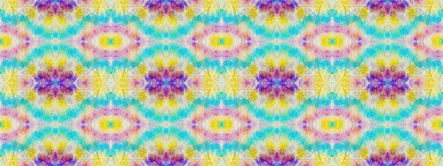 Rainbow Abstract Mark. Ink Bohemian Tye Dye Drip. Subtle Multicolor Light Pattern. Colour Wash...