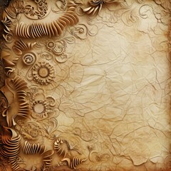 Grunge paper background with abstract pattern. Old paper texture. 