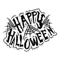Happy Halloween typography