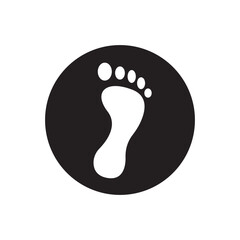 footprint vector icon