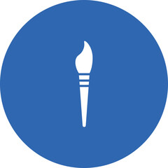 Brush icon glyph circle icon