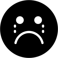 Vector Icon Crying, Emoji, Smileys, Reaction, Feelings, Emotion