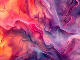 Obraz premium mesmerizing abstract 4k wallpaper featuring swirling iridescent colors fluid forms blend seamlessly creating a captivating interplay of light and shadow with rich vivid hues