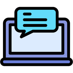 Vector Icon Laptop, Communication, Technology, Tool