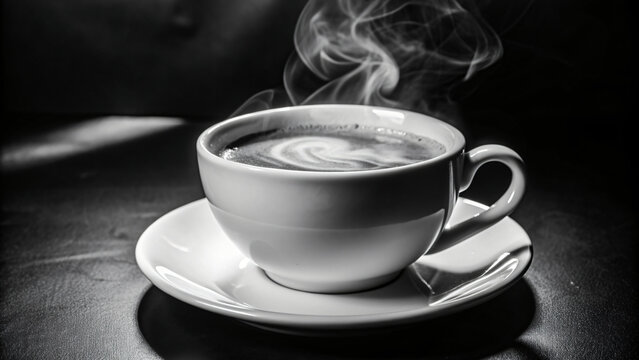 A steaming mug of black coffee sits on a table, ready to jumpstart your morning