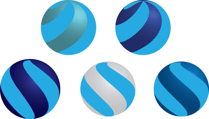 3D OBJECTS. 3D VECTOR ILLUSTRATION.