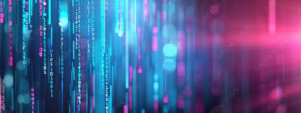 Wall mural encryption methods, holographic data visualization, futuristic secure communication, glowing colors