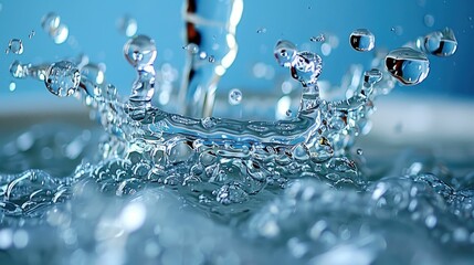 Water Droplet Splash Macro Photography