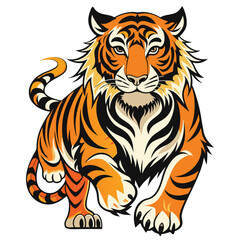 Tiger Black Vector art White Background Free Download