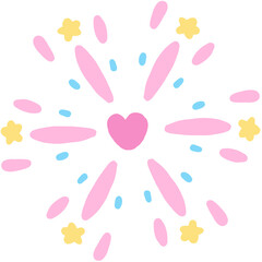 cute firework cartoon	
